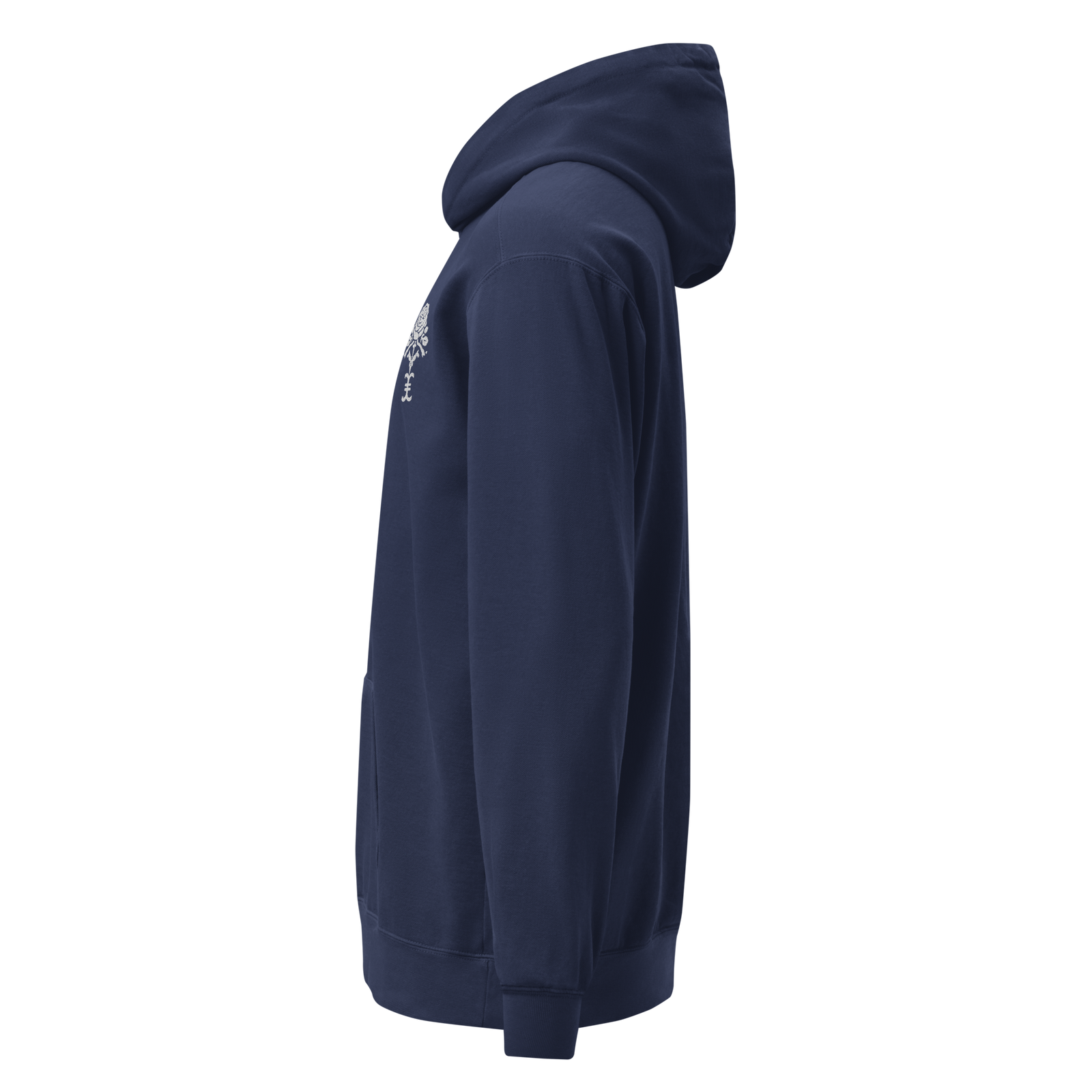 Elevasn Rose Crest Hoodie - Midnight Edition