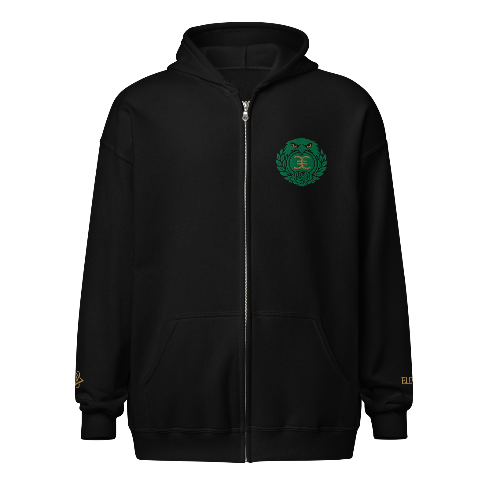 ELEVASN Midnight Crest Zip Hoodie